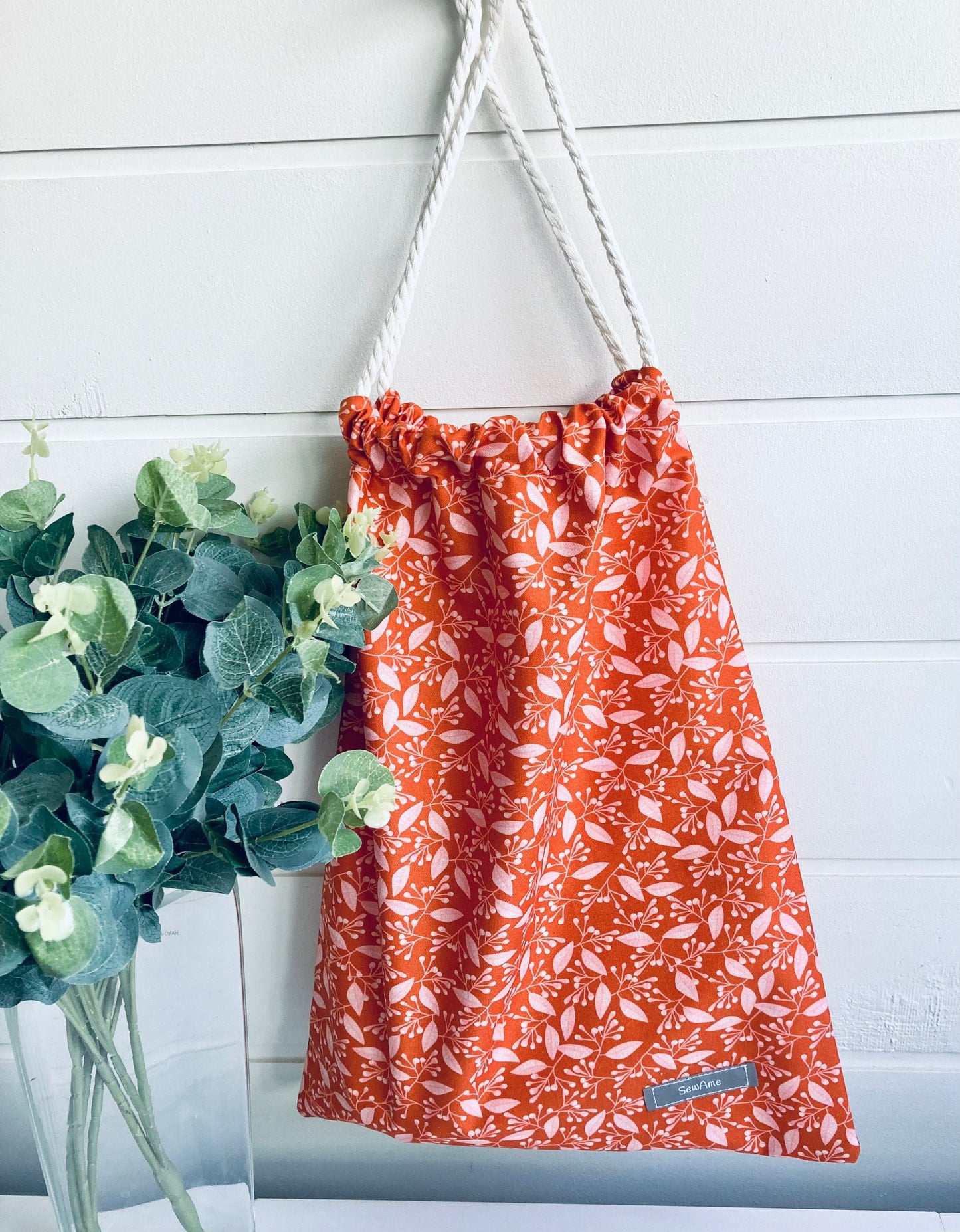 Drawstring Bag Storage in Australian Fabric