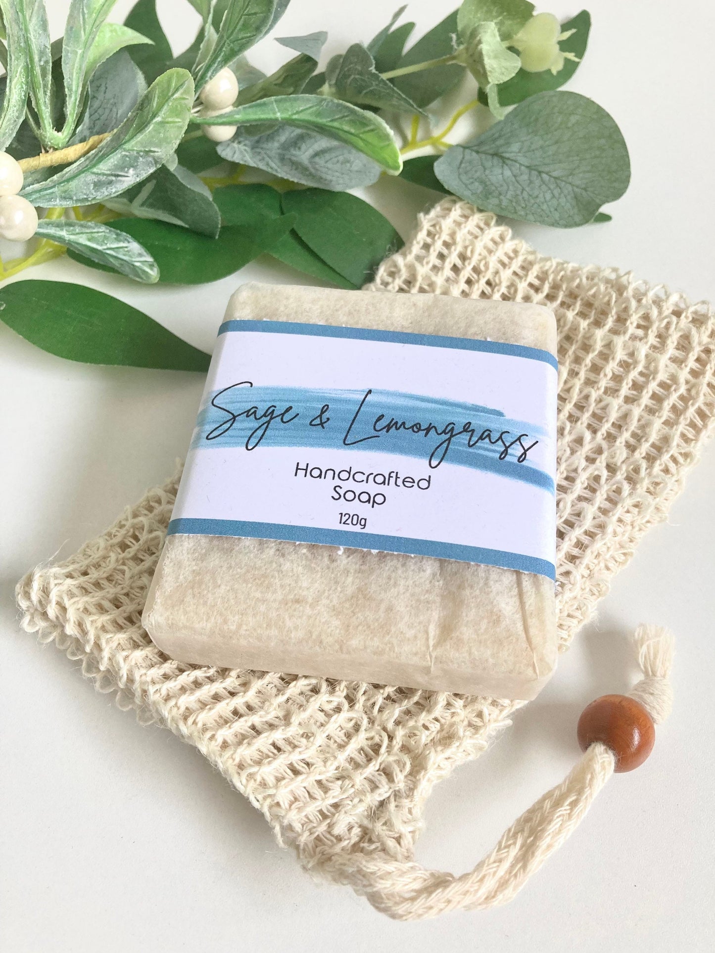 Sage and Lemongrass Scented Handmade Soap, Aussie Bush scented soaps
