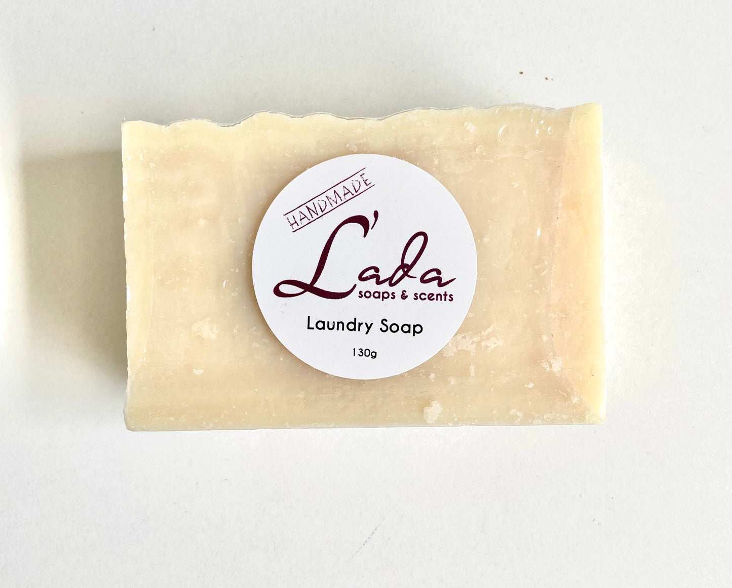 Laundry Soap, Unscented Australian Handmade Laundry Soap