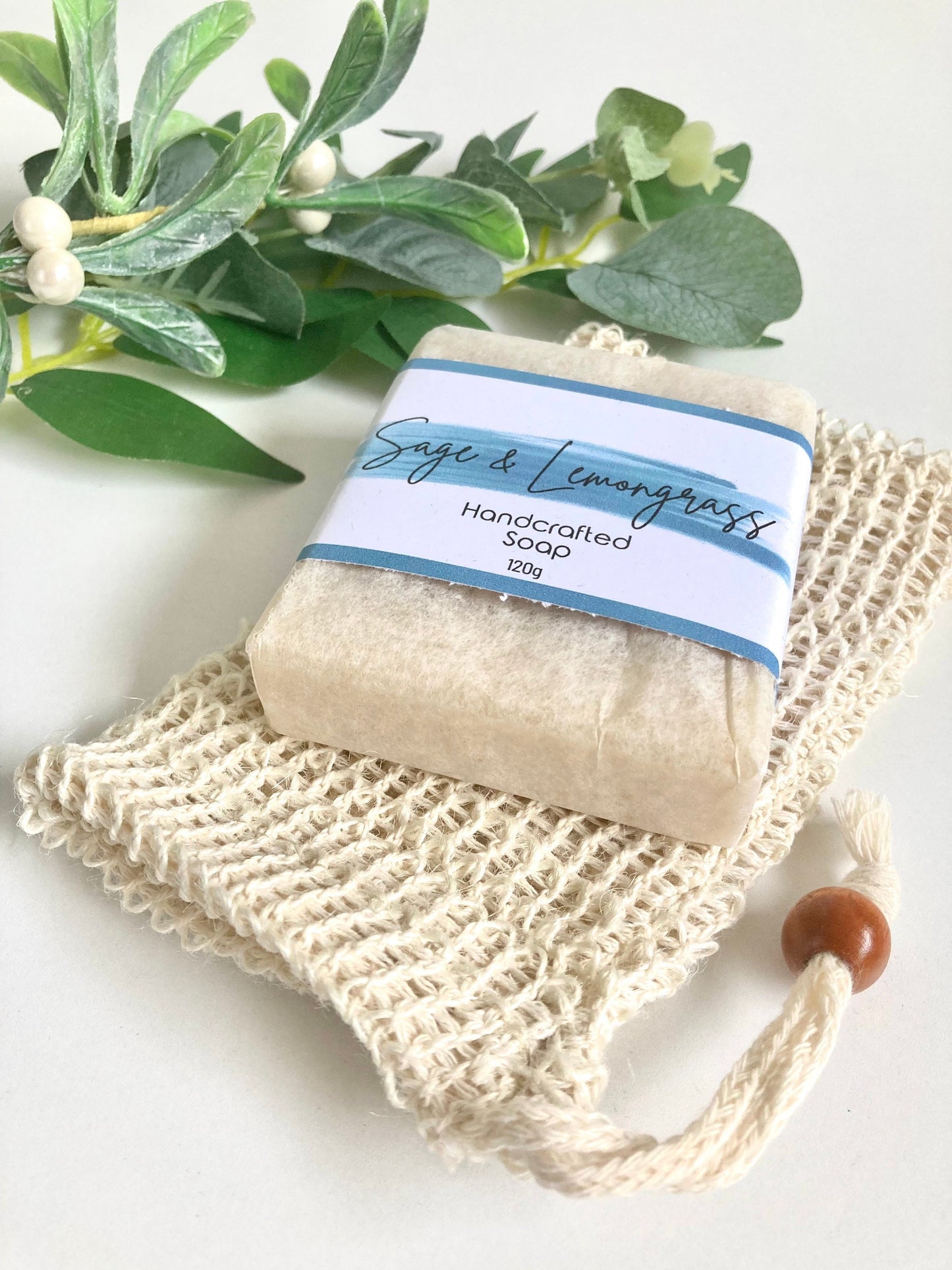 Sage and Lemongrass Scented Handmade Soap, Aussie Bush scented soaps
