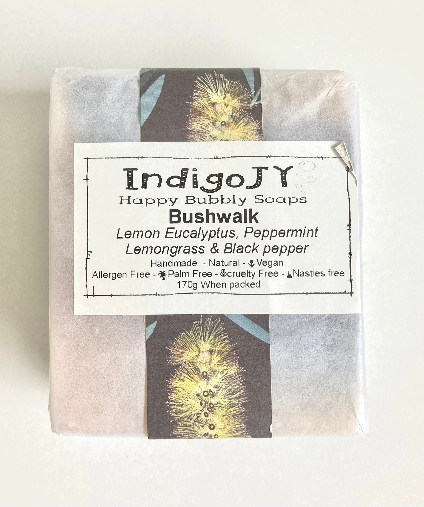 Organic Small Batch Handmade Soap in Australian Bushwalk Scent
