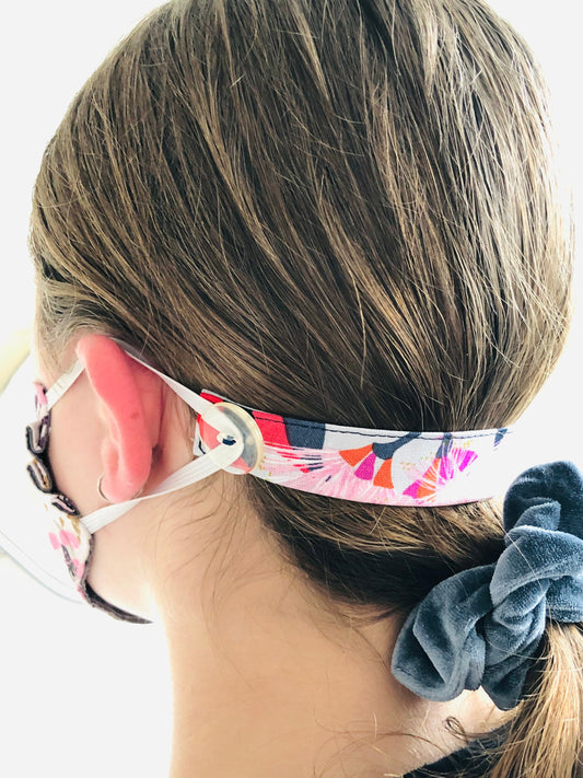 Ear Savers/ Face Masks Washable/ Reusable/ Cotton/ Unisex/ Jocelyn Proust/ Australian Made/ Head Band for Face Masks