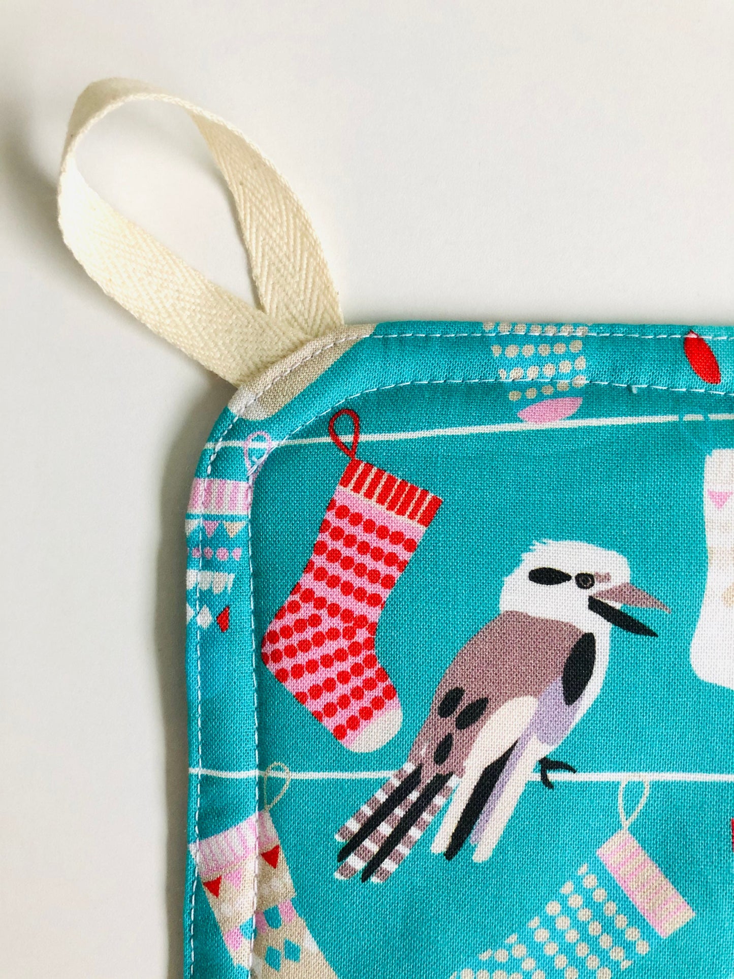 Christmas Pot Holder with Kookaburras