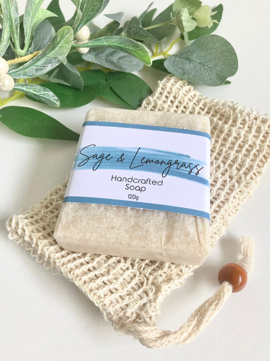 Sage and Lemongrass Scented Handmade Soap, Aussie Bush scented soaps